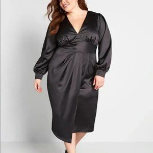 ModCloth x Collectif Siren Times V-Neck Dress